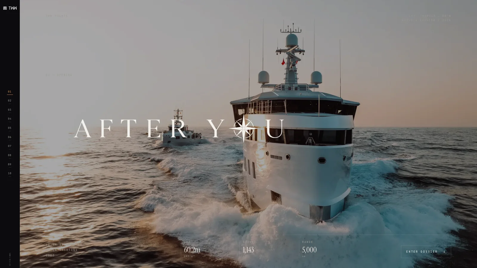 AFTER YOU yacht website