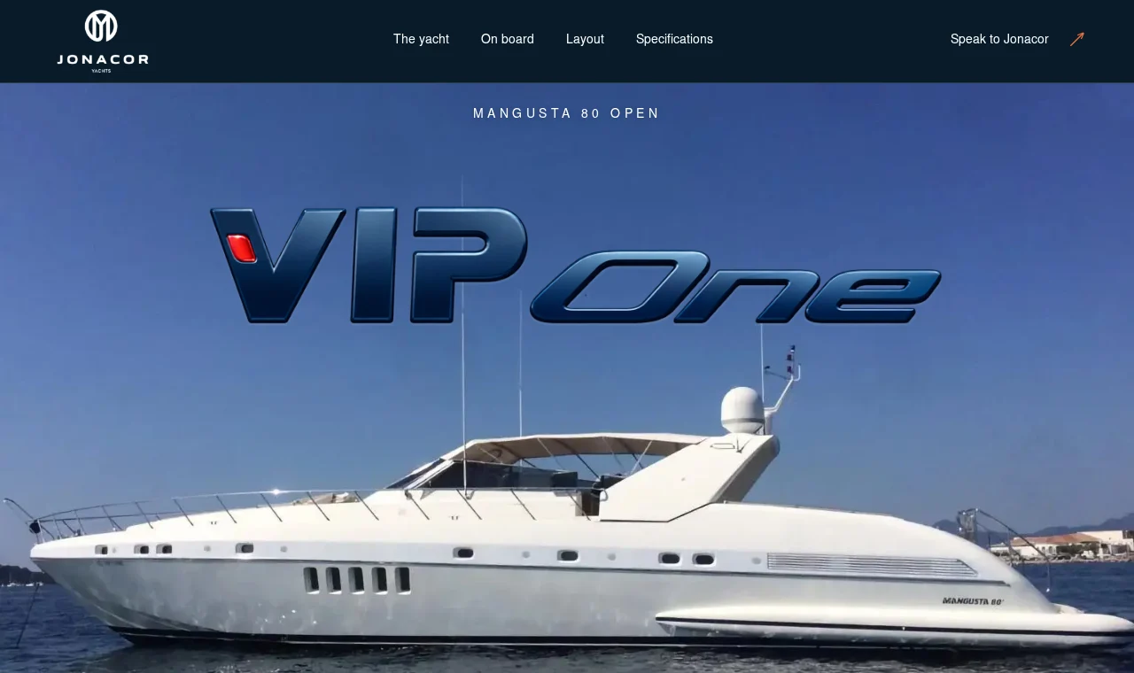 EL VIP ONE yacht website